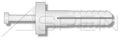 (1000pcs) 1/4X1 Drive Pin Rivets Nylon Body/Nylon Pin Round Head