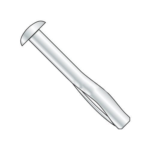 3/8' x 2 1/2' Split Drive Anchors/Round Head/Alloy Steel/Zinc/Fixture Clearance Hole: 7/16' / High Grade Heat Treated Alloy Steel (Carton: 25 pcs)