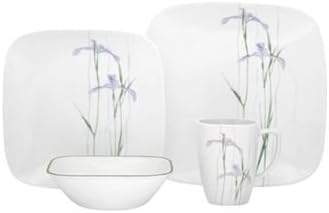 Corelle Square Shadow Iris 16-Pc Dinnerware Set-1085645