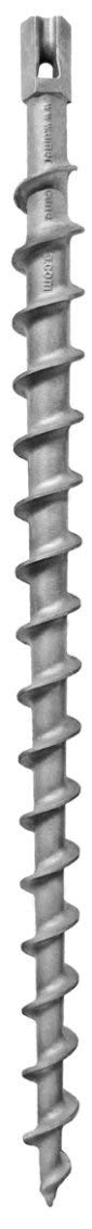 Penetrator 46' Aluminum Screw Earth Anchor with 1/2' Guying Slot-Holds up to 14,000lbs