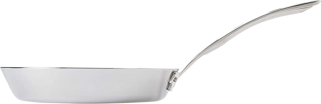 Viking Contemporary 3-Ply Frying Pan, 10 Inch Stainless Steel Fry Pan, 5 Quarts, Silver