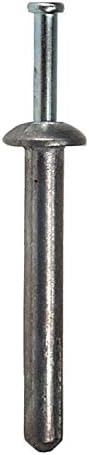 Zinc Nailon Nail Drive Anchor, 1/4' Dia., 1-1/2' L, Alloy Steel Zinc Plated