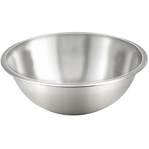 Tiger Chef Mixing Bowl 30 Quart All-purpose Mixing Bowls for Home and Commercial Use - Best Prep Bowls for cake mixtures, dough's, salads, pastas, dressings Stainless Steel - 4 Pack
