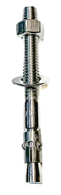 Mighty Fasteners Wedge Anchors – Heavy-Duty 304 Stainless Steel Expansion Bolts for Concrete & Masonry, Rust-Resistant & Durable - 3/4' X 8-1/2' - 10 Pack