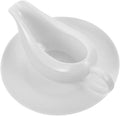 TOMYEUS Gravy Boat Ceramic Gravy Boat Porcelain Saucier Sauce Tray Seasoning Holder Sauce Jug