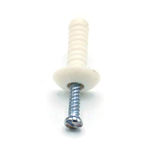 Nylon Hammer Drive Pin Nail in Masonry Concrete Anchors Zinc Nail 1/4' x 1-1/2' Qty 250