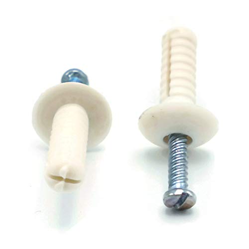 Nylon Hammer Drive Pin Nail in Masonry Concrete Anchors Zinc Nail 1/4' x 1-1/2' Qty 250