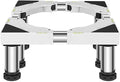 Multi-Functional Adjustable Base with 8/12 Strong Feet Washing Machine Universal High Rack Length/Width 42-66cm Tumble Dryers Base Stand Refrigerator Holder Bracket - 400kg (8