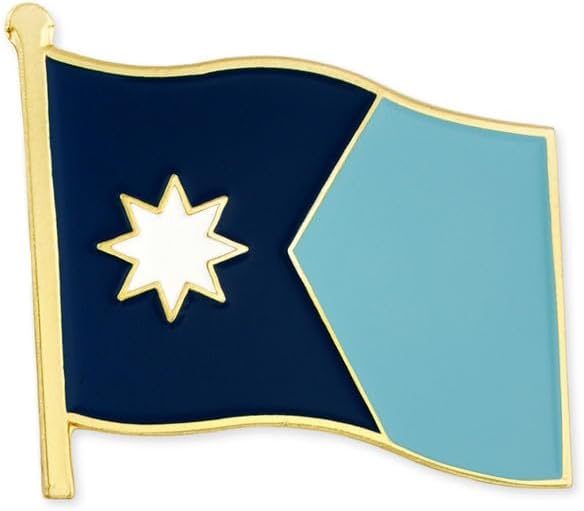 PinMart US State Flag Enamel Lapel Pin