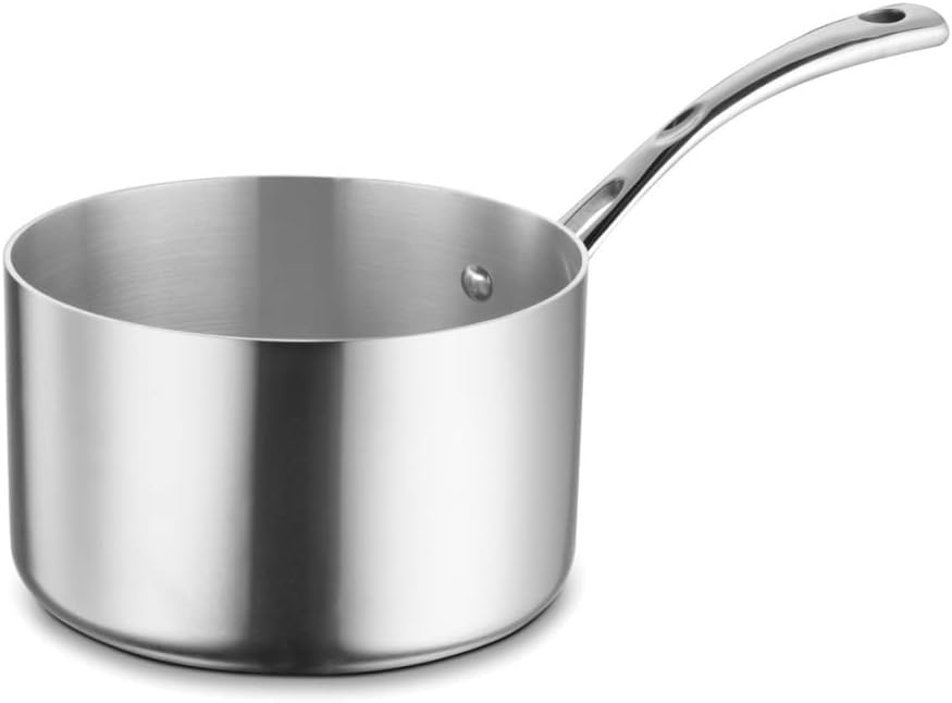 Cuisinart French Classic Tri-Ply Stainless 3-Piece Saucepan and Double Boiler Set