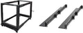 StarTech.com 12U 4-Post Mobile Server Rack and 1U 19' Universal Rack Mount Rails