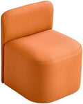 Versatile Stylish Ottoman Stool Chair, Comfortable Vanity Bench with Back rt, Low Footstool for Living Room & Entryway, Small Space Seating Solution (ge)