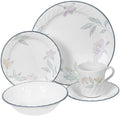 Corelle Impressions 20-Piece Dinnerware Set, Service for 4, Pink Trio