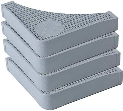 Multifunctional Movable Adjustable Base with 4 Strong Feet Size Adjustable Universal Mobile Case Roller Dolly for Dryer, Washing Machine and Refrigerator, Grey,