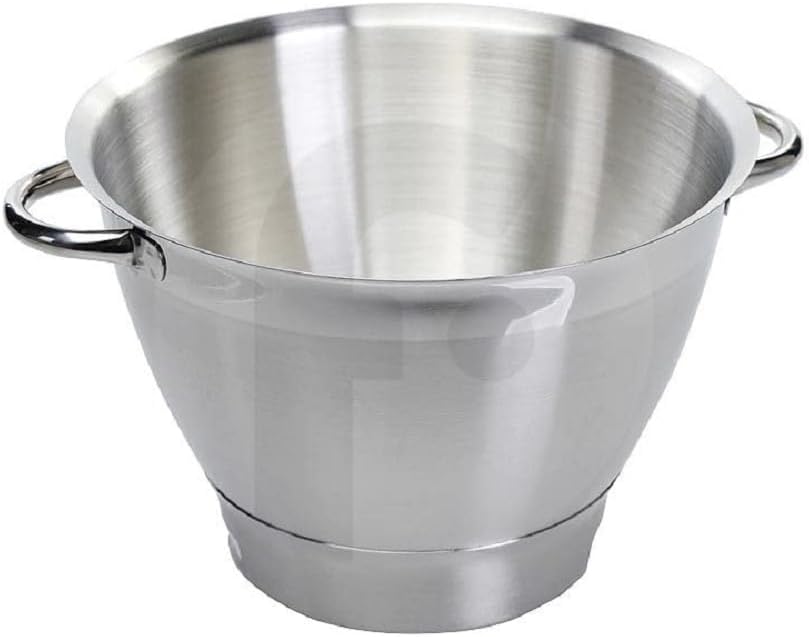 Kenwood Mixing Bowl, Stainless Steel Bowl Chef Elite Food Processor Accessories 4,6 Liter Silver