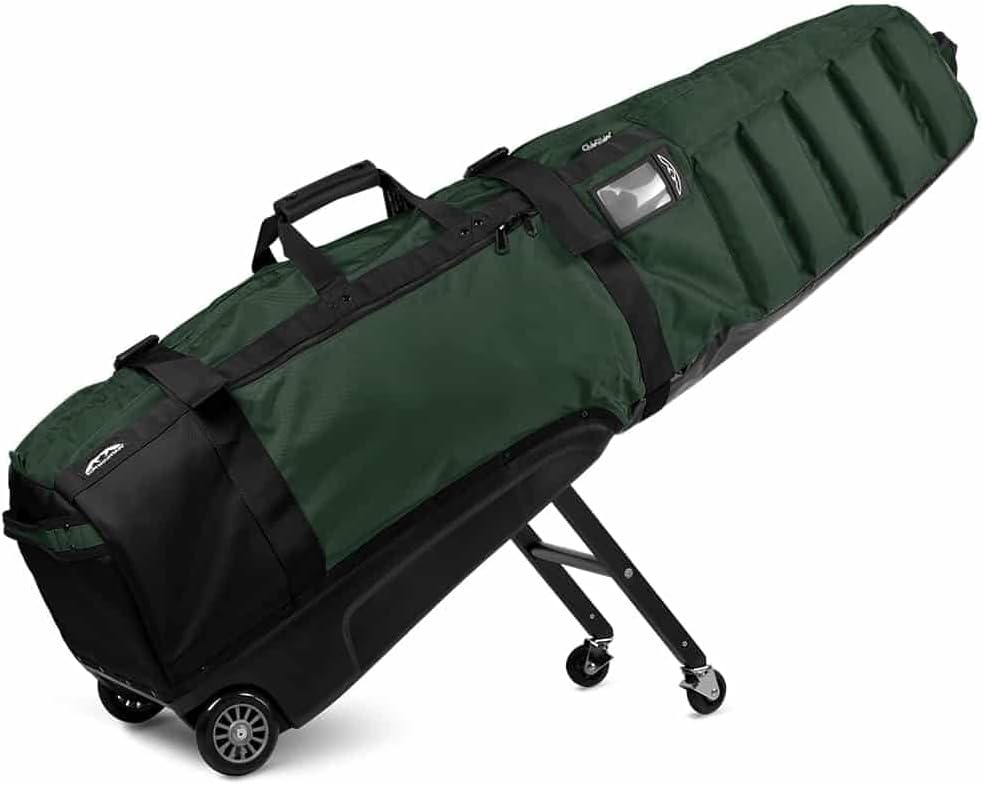 Sun Mountain ClubGlider Meridian Golf Travel Bag, 4-Wheel Rolling Retractable-Leg System, Effortless Travel