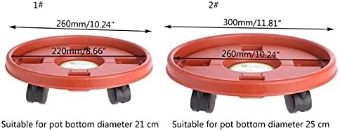 Mobile Flower Pot Tray with Rollers and Universal Pulleys Thickened Flower Tray Flower Pot Base