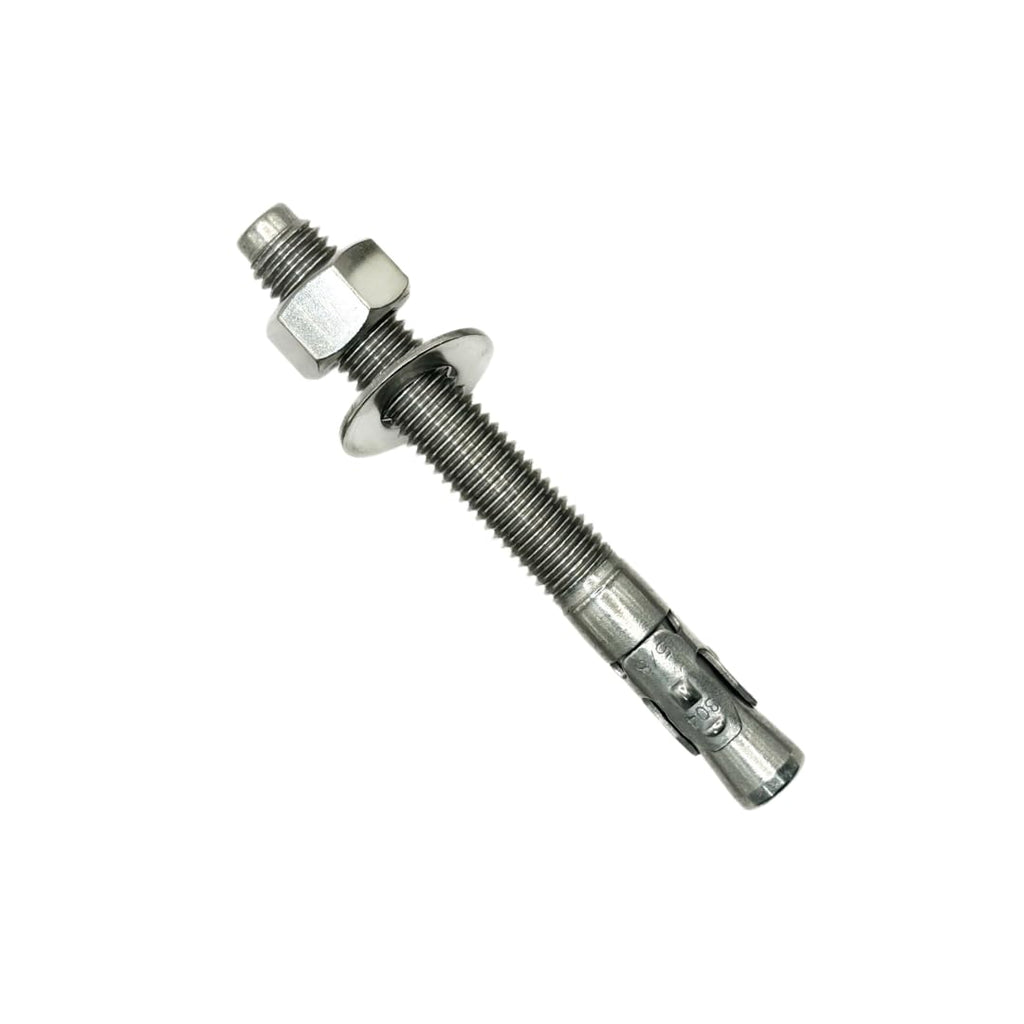 Mighty Fasteners Wedge Anchors – Heavy-Duty 304 Stainless Steel Expansion Bolts for Concrete & Masonry, Rust-Resistant & Durable - 5/8' X 5-1/2' - 25 Pack