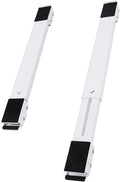 Fridge Adjustable Washing Machine Stand, Universal Pedestal Max Load 660LB Washing Machine Base with 24 Locking Wheels, 2Pcs (White)