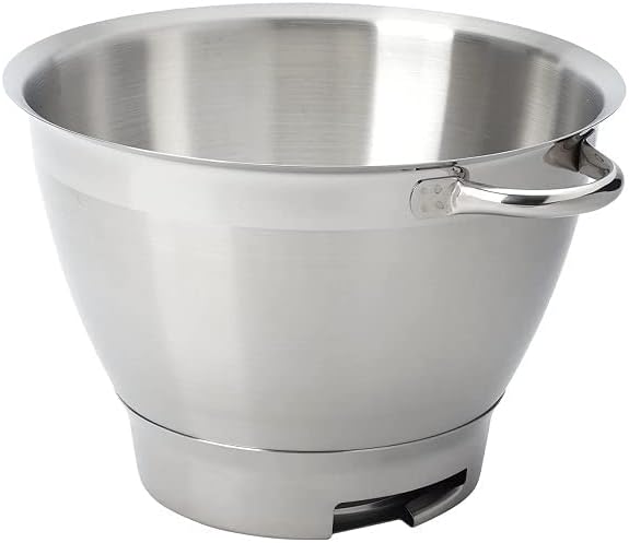 Kenwood Mixing Bowl, Stainless Steel Bowl Chef Elite Food Processor Accessories 4,6 Liter Silver