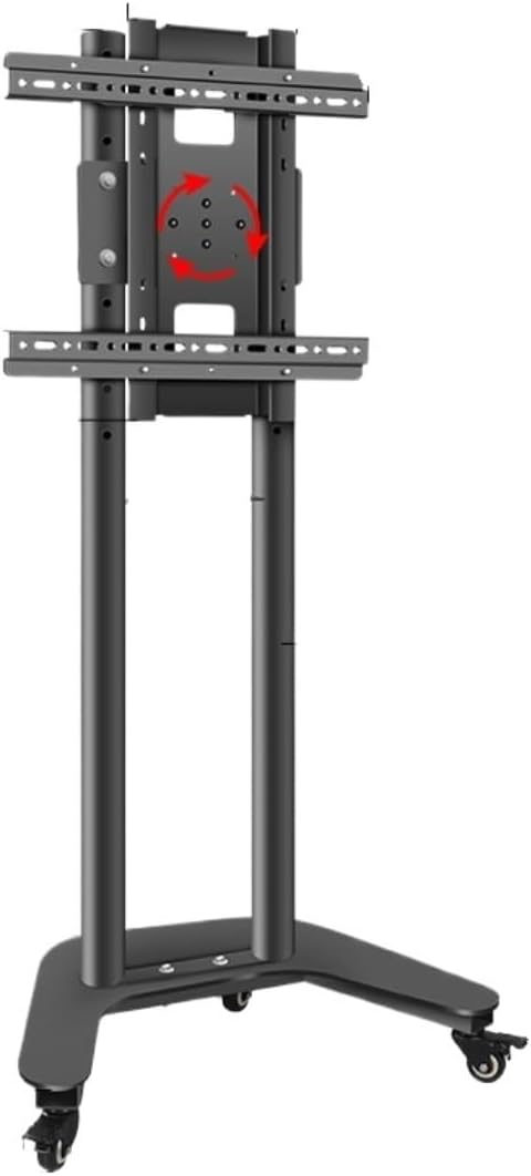 Free Standing Tv Stand Mobile TV Cart On Wheels Rolling TV Stand for 32 to 60 Inch Flat Screen TVs, Tall TV Floor Stand, Height Adjustable Floor Standing Tv Stand (Color