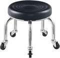 Vanity Benches, Piano Stool, Makeup Seat, Dressing Stools, Garden Stools, Leather Footstools-Black