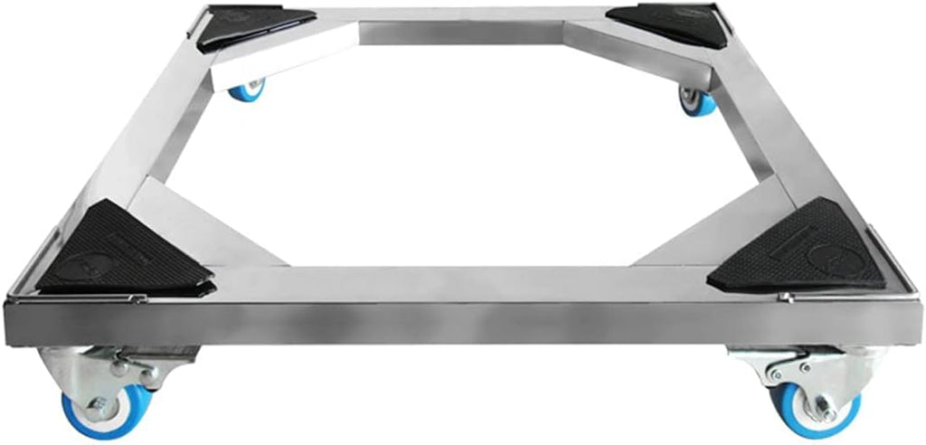 Adjustable Washing Machine Base Heavy Duty Washing Machine Base with Wheels Universal Mobile Base Fridge Stand Locking Swivel Wheels Dryer Stent Appliance Stand 45-65cm Washer