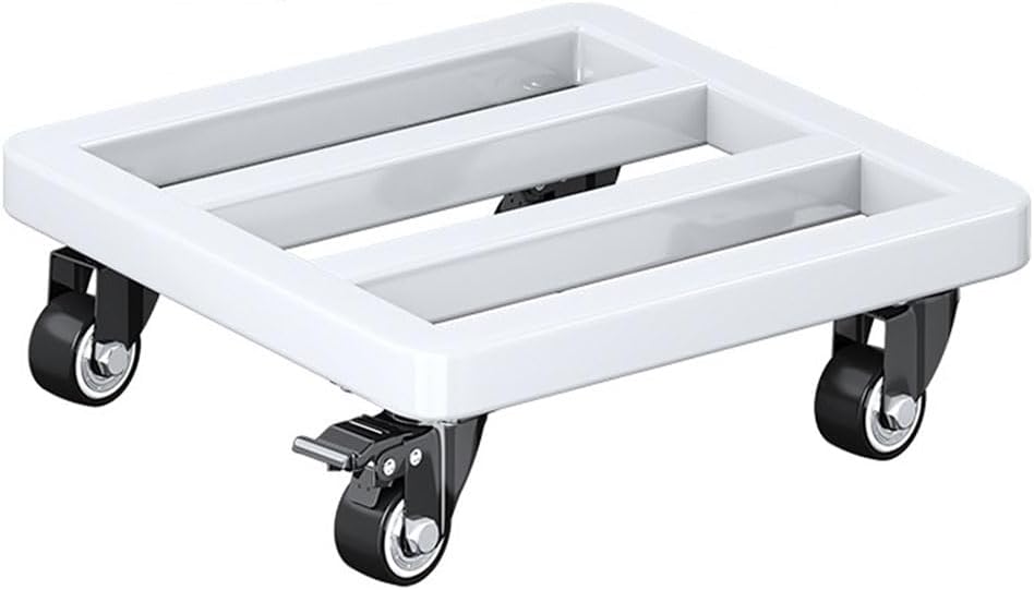 Heavy Duty Plant Caddy Square Garden Planter Trolley with Rolling Wheels for Indoor Outdoor Large Flower Pots Mover Mobile Base Tray Universal Wheel