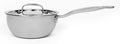 Heritage Steel 2 Quart Saucier with Lid | Made in USA | Titanium Series | 316Ti Stainless Steel Pan with Stay Cool Handle | Fully Clad with 5-Ply Construction | Induction Ready & Non Toxic