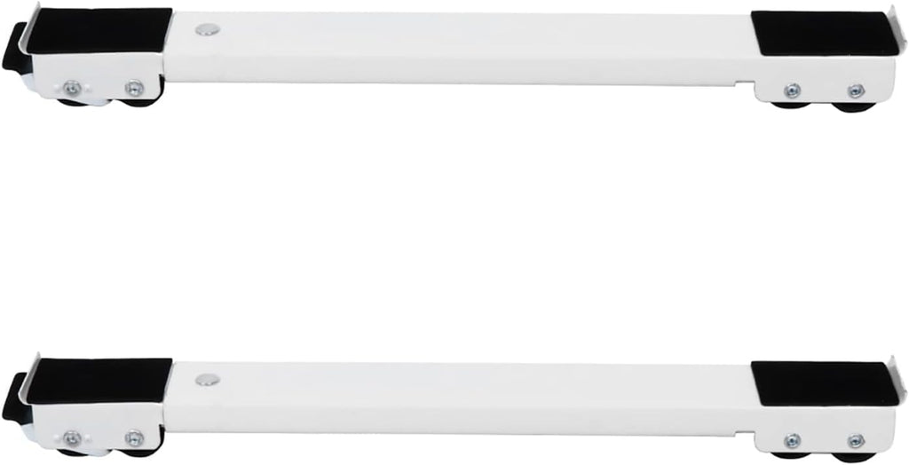 Washing Machine Stand, Multi-Functional Movable Adjustable Base, Mobile Roller with 24 Locking Wheels, Universal for Washing Machine, Dryer and Refrigerator (White)