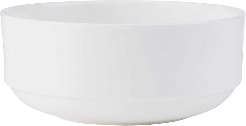 Mikasa Macie Bone China Lightweight Chip Resistant 12 Piece Dinnerware Set, Service for 4, White