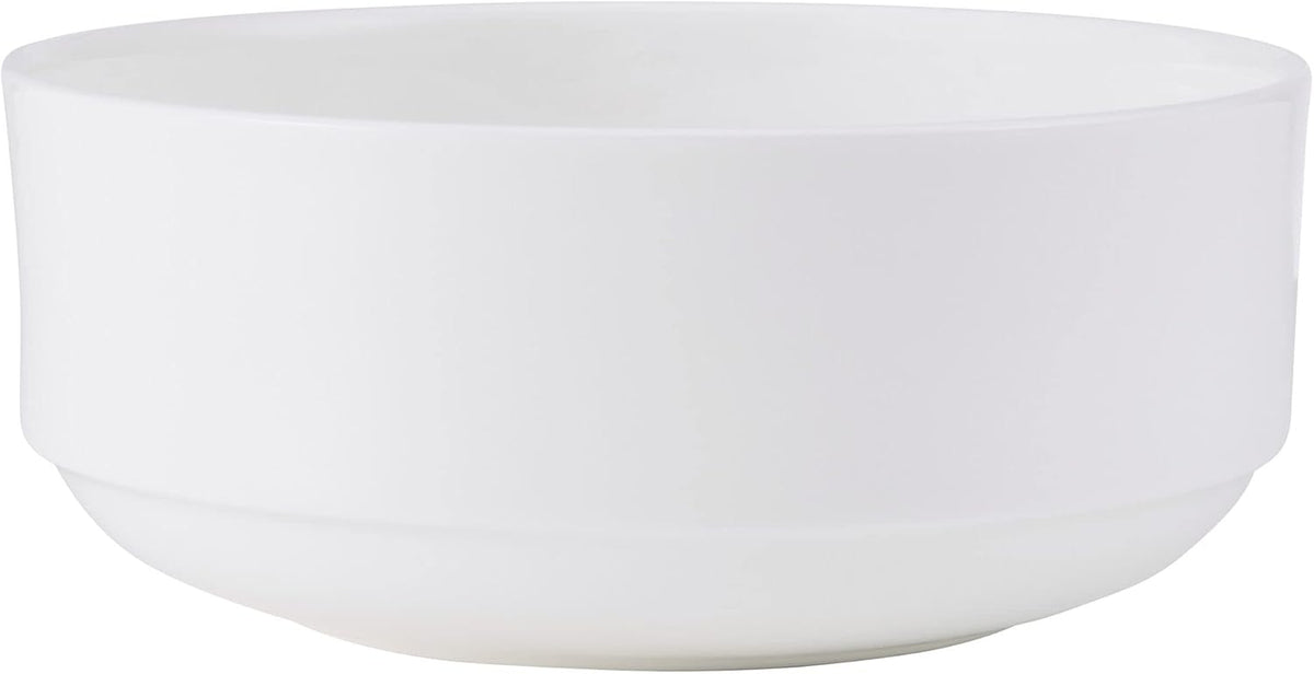Mikasa Macie Bone China Lightweight Chip Resistant 12 Piece Dinnerware Set, Service for 4, White