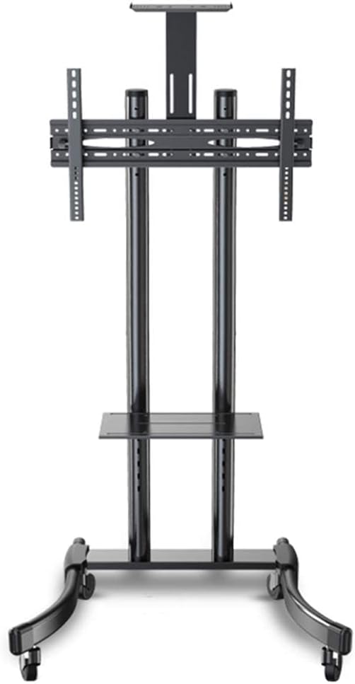 Tv Stands Universal On Wheels for 32-65 Inch Flat Screens, Rolling Mobile Tv Floor Stand with Swivel Height Adjustable Mount Bracket, Black Beautiful Scenery