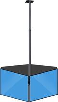 Universal TV Stand TV Stand Base Three Screen Ceiling TV Bracket 32'-75' Commercial Extension Tilt Rotation TV Mount Steel Adjustable Ceiling TV Mount with Max 400x400mm Tv Stand ,a-Four screens