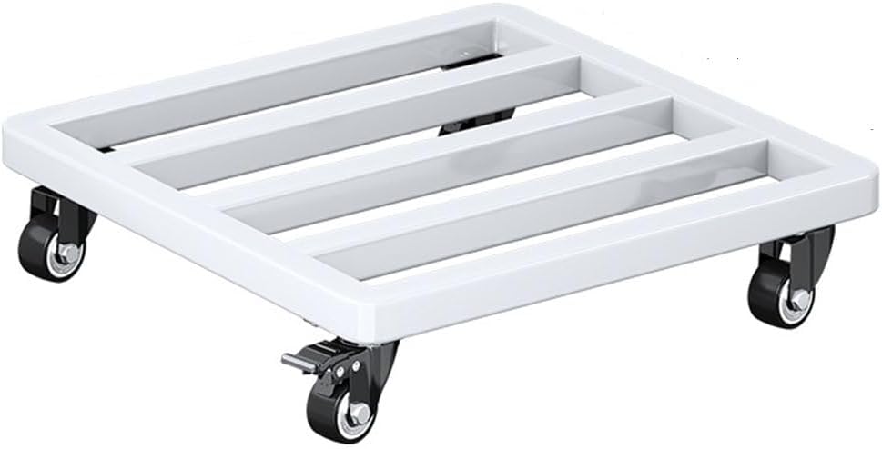 Heavy Duty Plant Caddy Square Garden Planter Trolley with Rolling Wheels for Indoor Outdoor Large Flower Pots Mover Mobile Base Tray Universal Wheel
