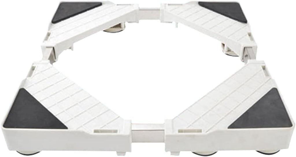 Washing Machine Stand Anti-Rust Universal Base Fridge Stand Adjustable Width 45-72cm Length 50-77cm Holder Bracket for Refrigerator Dryer Height 5.5cm Anti-Vibration Mat ()