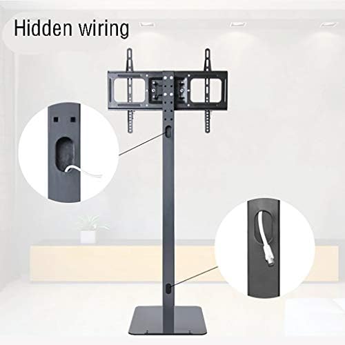 TV Stands Hidden Floor Stand, Monitor Stand Sub-Base, Floor TV Hanger, Mobile Universal Cart, TV Mobile Stand, Anti-Knock Arc Design,