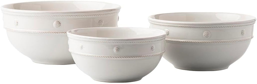 Juliska Berry & Thread Nesting Serving Bowl Set/3 - Whitewash