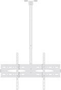 Universal TV Stand TV Stand Base White TV Hanger 40'-60' TV Ceiling Mount Tilt RotationBracket Height-Adjustable TV Ceiling Mount, Max 600x400mm and Holds Up to 110lbs Tv Stand Mo,White-1 meter