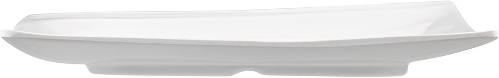 Restaurantware Voga 10 x 10 Inch Serving Plates 10 Square Pasta Plates - Premium Top-Rack DIshwashable White Melamine Serving Platters Serve Appetizers Or Desserts For All Occasions