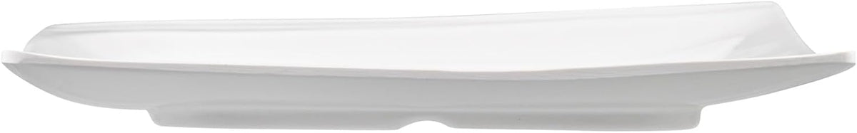Restaurantware Voga 10 x 10 Inch Serving Plates 10 Square Pasta Plates - Premium Top-Rack DIshwashable White Melamine Serving Platters Serve Appetizers Or Desserts For All Occasions
