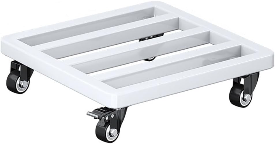 Heavy Duty Plant Caddy Square Garden Planter Trolley with Rolling Wheels for Indoor Outdoor Large Flower Pots Mover Mobile Base Tray Universal Wheel