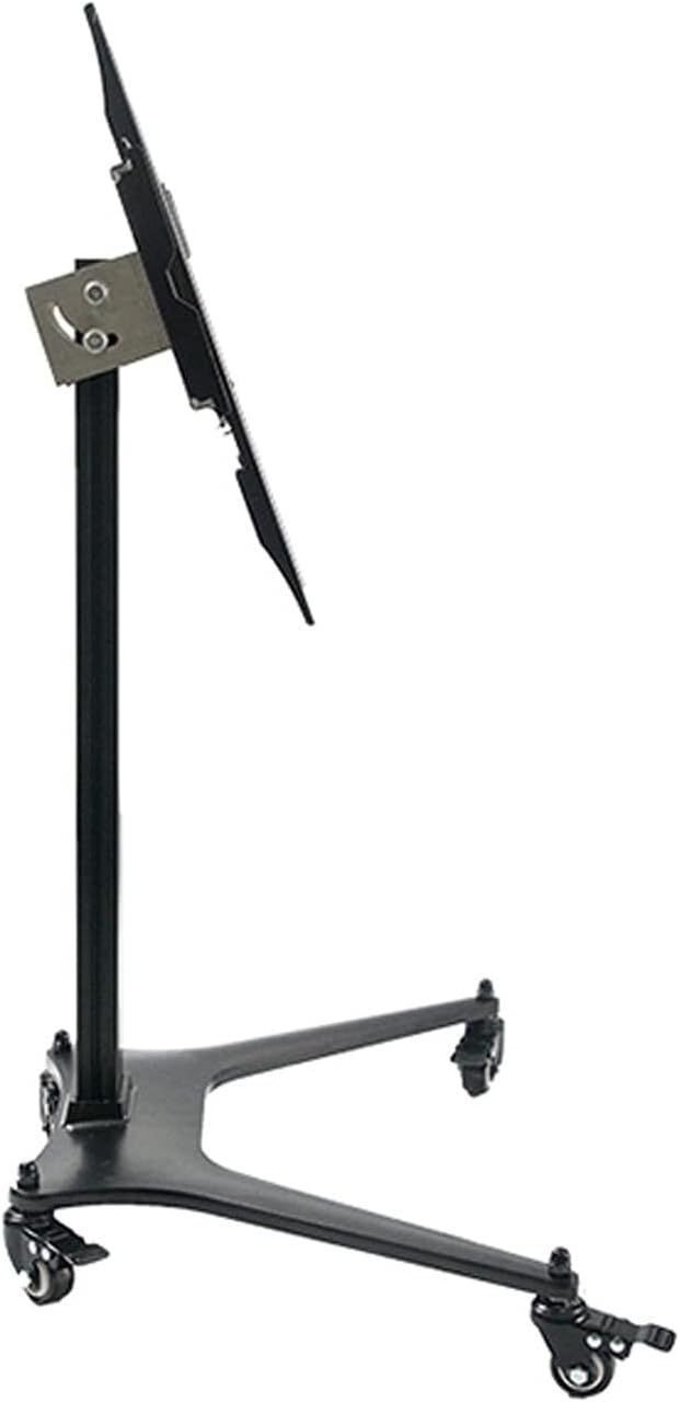 Universal TV Stand with Wheels, Adjustable Mobile TV Cart for 32-55 Inch TVs, Height Adjustable, Rotatable Base, Holds Up to 70lbs
