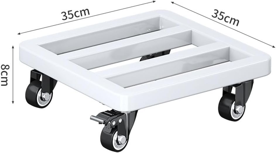 Heavy Duty Plant Caddy Square Garden Planter Trolley with Rolling Wheels for Indoor Outdoor Large Flower Pots Mover Mobile Base Tray Universal Wheel