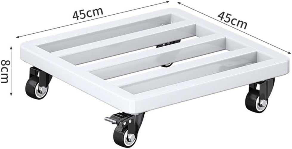 Heavy Duty Plant Caddy Square Garden Planter Trolley with Rolling Wheels for Indoor Outdoor Large Flower Pots Mover Mobile Base Tray Universal Wheel