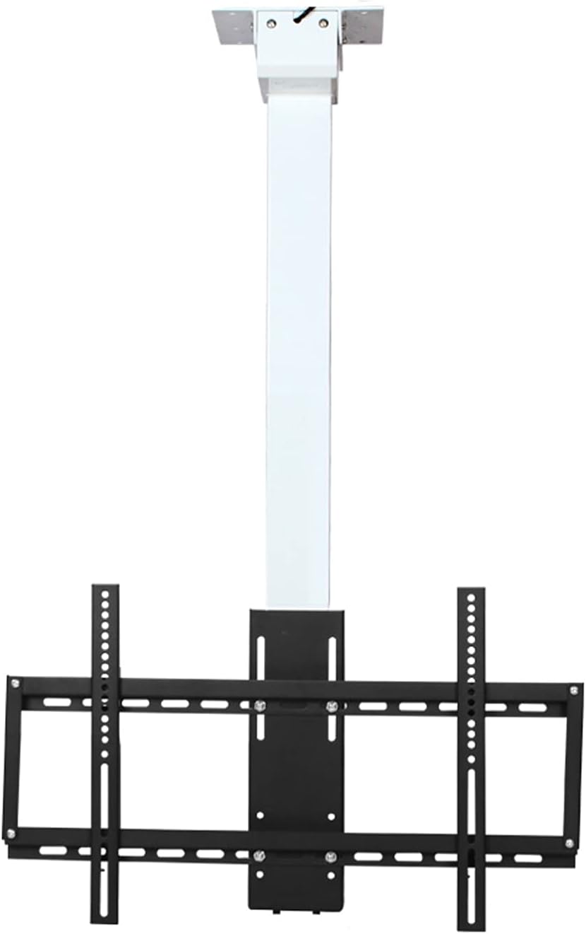 Universal TV Stand TV Stand Base Electric Ceiling TV Bracket Intelligent Remote Control Automatic Lifting TV Ceiling Rack Sturdy Steel Adjustable TV Mount for Most 32-70 Inch TVs T,Yellow-A