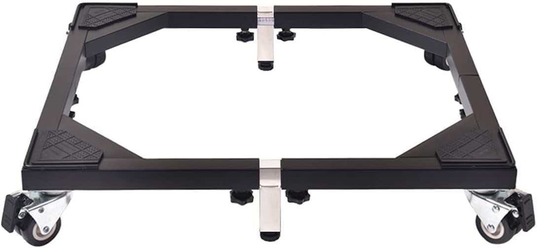 Adjustable Washing Machine Base Universal Appliance Wheels Adjustable Fridge zer Trolley Extendable Length 58.5-93cm Stand Movable Washing Machine Base Movable Base Bracke