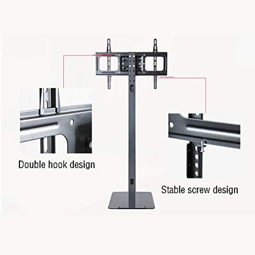 TV Stands Hidden Floor Stand, Monitor Stand Sub-Base, Floor TV Hanger, Mobile Universal Cart, TV Mobile Stand, Anti-Knock Arc Design,