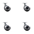 2.5 INCH Bright Chrome Metal Ball Caster - TOP Plate -, 4PK