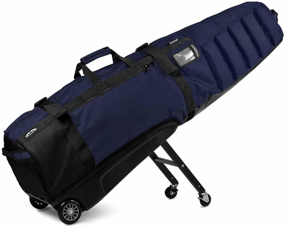Sun Mountain ClubGlider Meridian Golf Travel Bag, 4-Wheel Rolling Retractable-Leg System, Effortless Travel